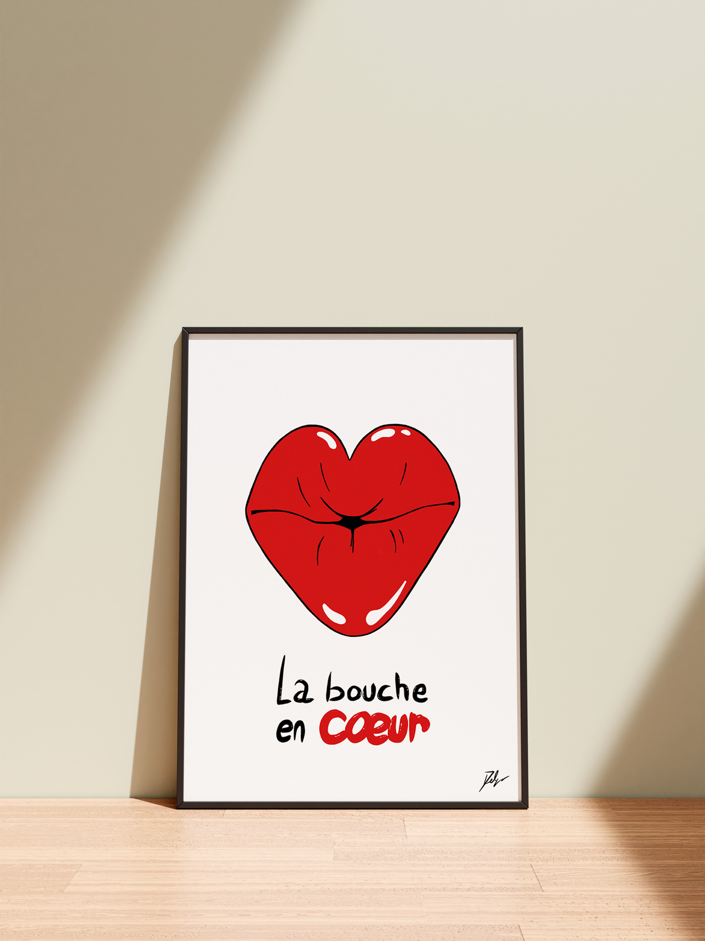 La bouche en coeur